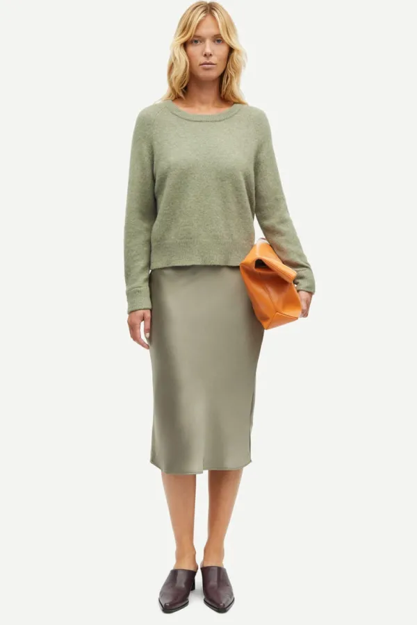 Bottoms>Samsoe Samsoe Agneta Skirt | Vetiver