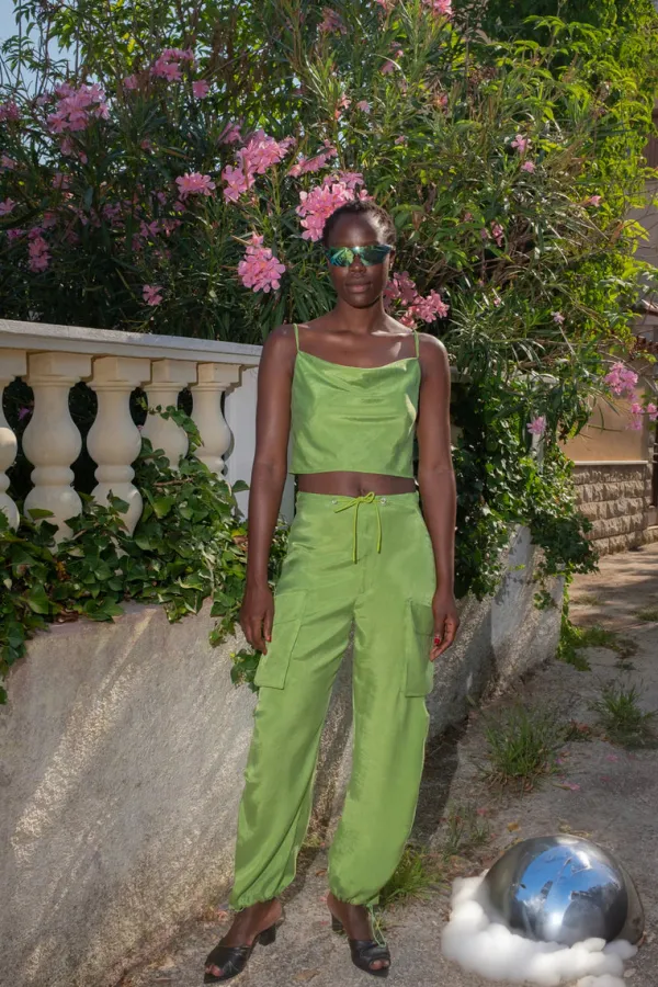 Tops>Untitled in Motion Amman Top | Sap Green