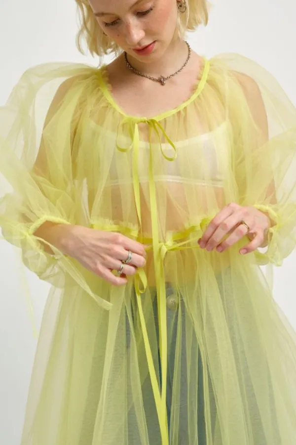Dresses>Eliza Faulkner Ariel Tulle Dress | Yellow