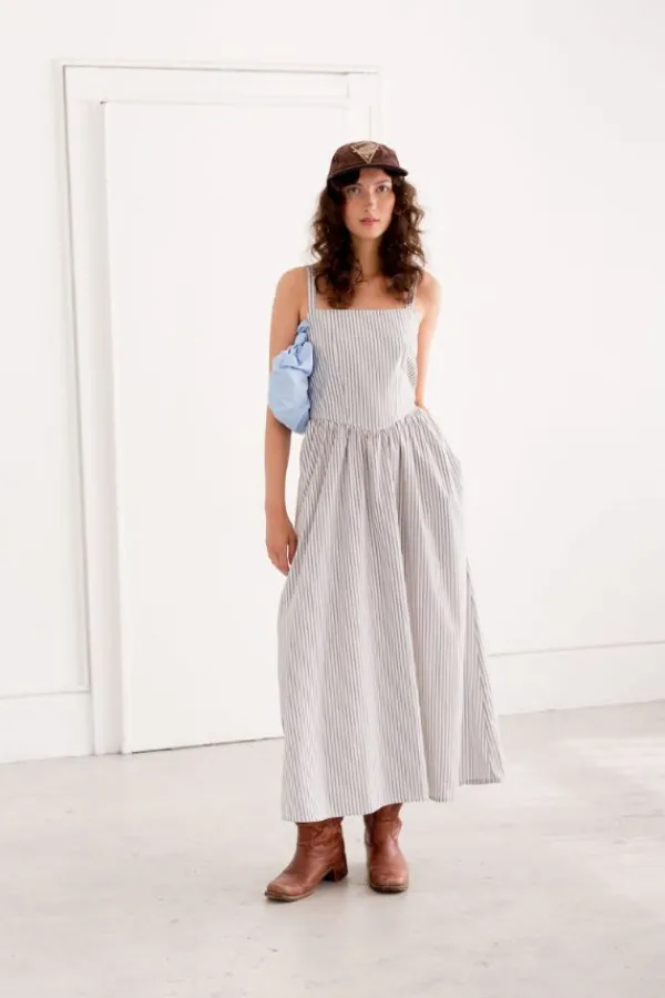Dresses>A Bronze Age Aura Dress | Montauk Stripe