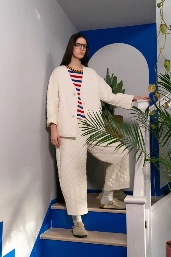 Bottoms>L.F.Markey Austin Trousers | Ecru