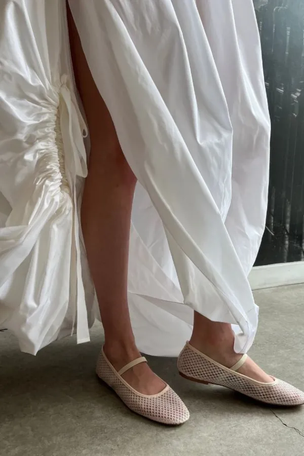 Bridal Accessories|Ready-to-wear Whites>BIANCO BIALILJA Ballet Flats | Off White