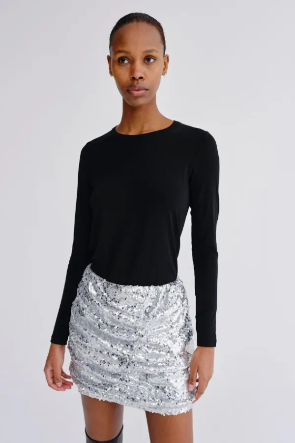 Bottoms>Herskind Boss Skirt | Silver