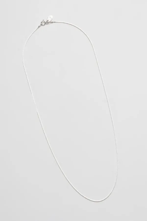 Jewelry>Wolf Circus Box Chain Necklace | Silver