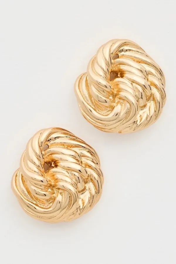 Bridal Accessories|Jewelry>Lelet NY Briar Knotted Earrings | Gold