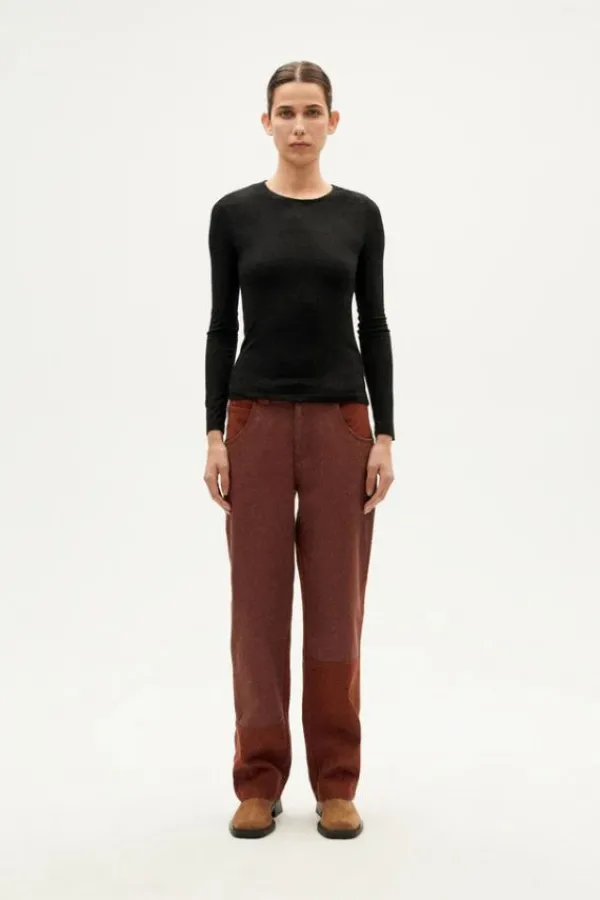 Tops>Thinking Mu Brisa Cashmere Top | Black