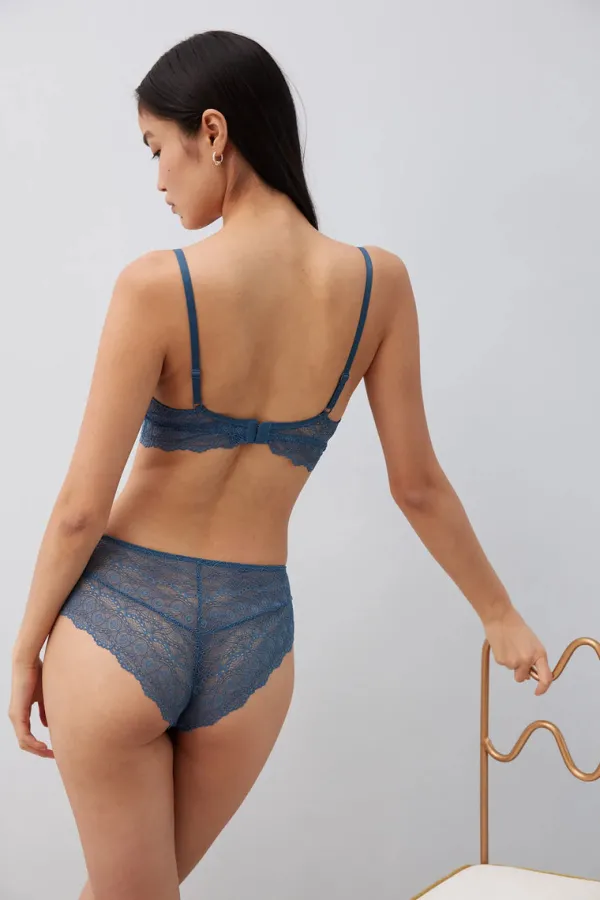 Lingerie>Else Camellia Bikini Brief | Cornflower