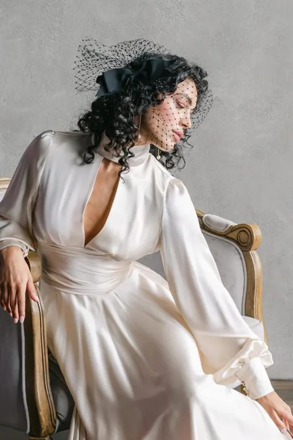 Bridal Accessories>The Loved One Coco Veil | Black