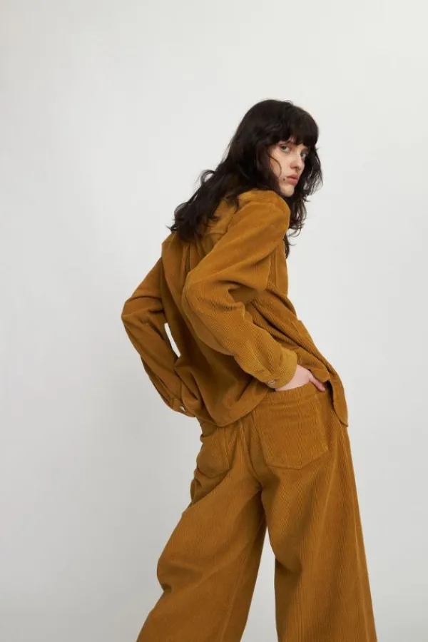 Bottoms>Stella Nova Corduroy Pants | Dusty Moss