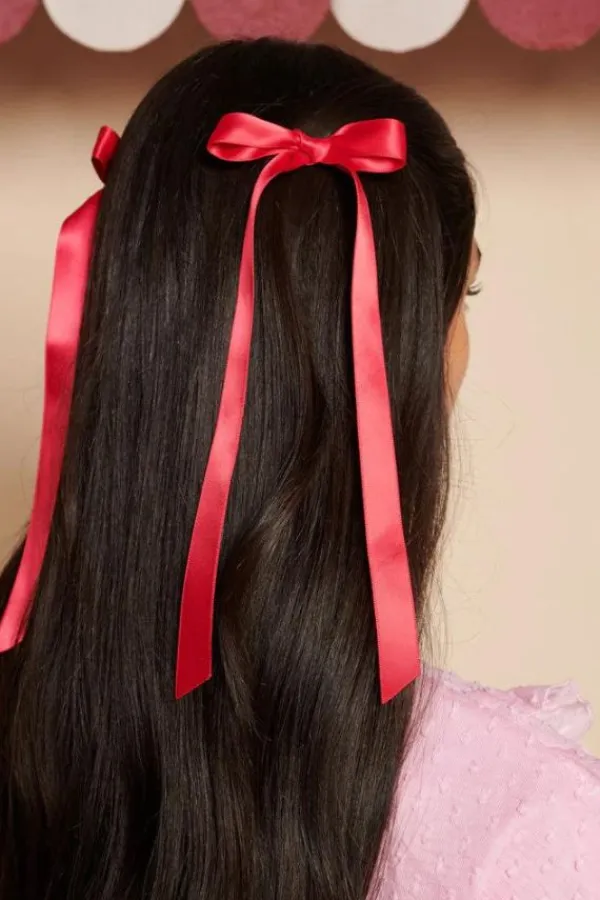 Accessories>Sister Jane Cranberry Hair Bows | Ruby Red