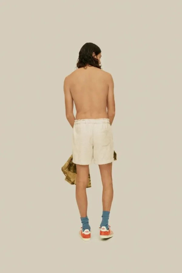 Swim|Accessories>OAS Cream Golconda Terry Shorts
