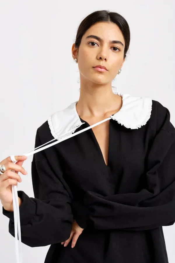 Dresses>Eliza Faulkner Darcy Sweater Dress | Black
