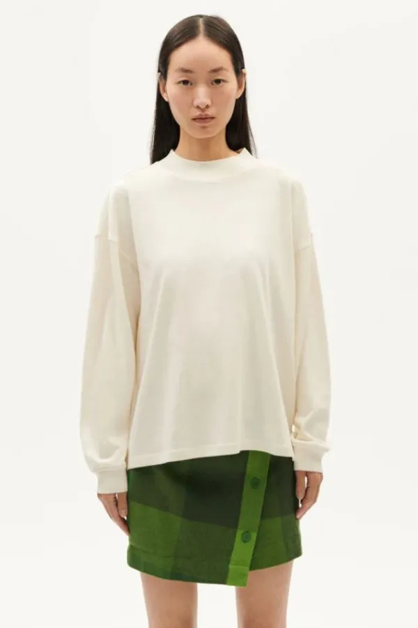 Tops>Thinking Mu Freire Thick Hemp T-Shirt | Snow White