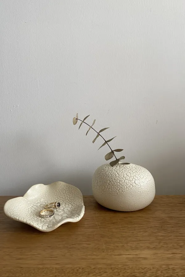 Home>Doux Studio Ceramics Globe Vase White Snake