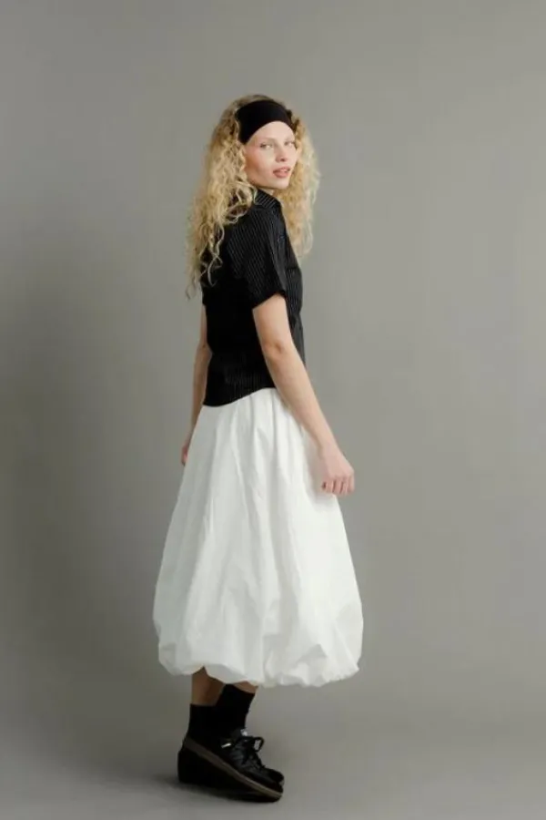 Bottoms>A Bronze Age Hart Skirt | White Poplin