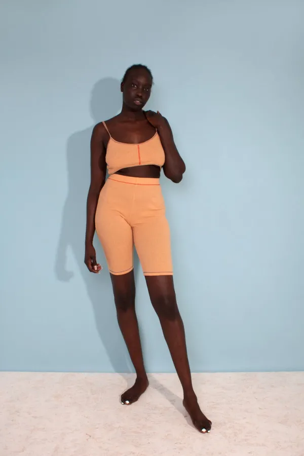 Bottoms>L.F.Markey Helios Bike Shorts Apricot