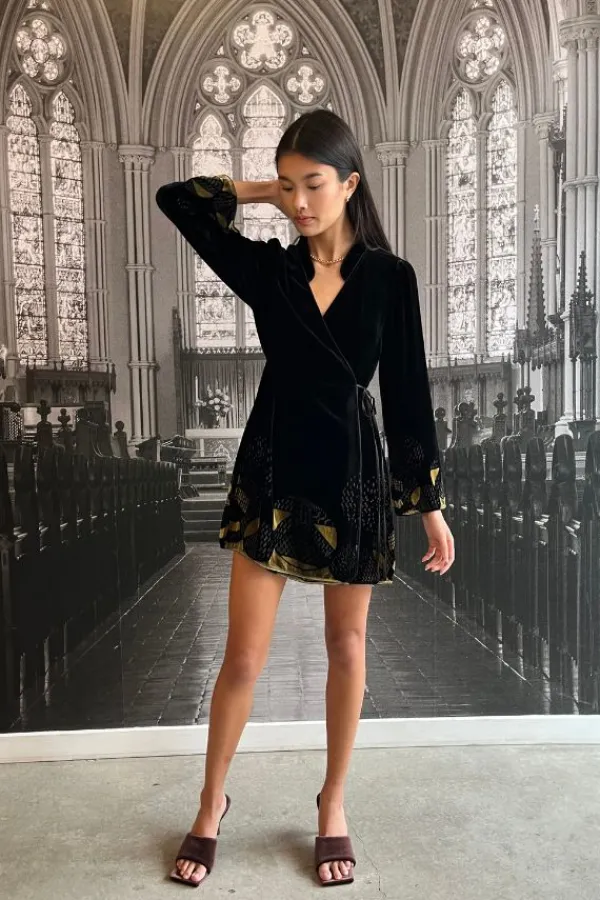 Dresses>Rixo Iris Mini Dress | Black