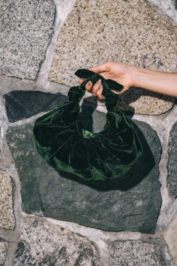 Accessories>A Bronze Age Kiku Croissant Bag | Nori Velvet