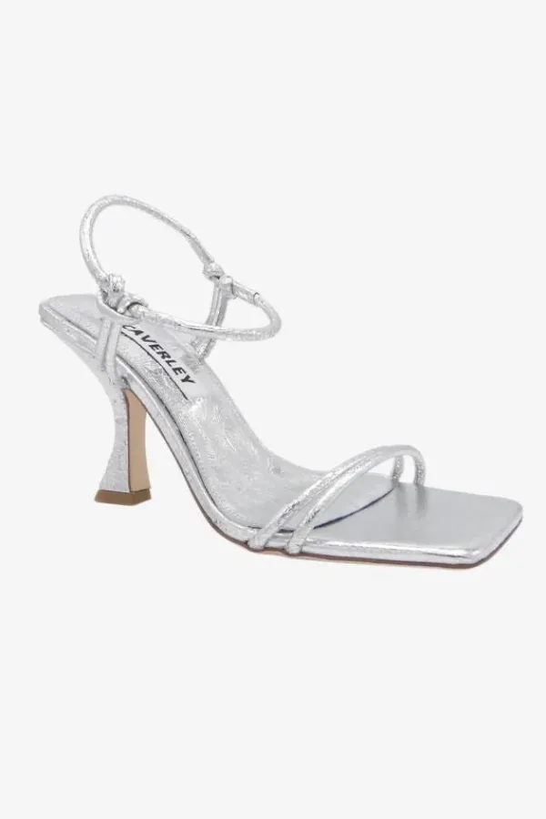 Bridal Accessories|Ready-to-wear Whites>Caverley Kolt Heel | Crinkle Silver