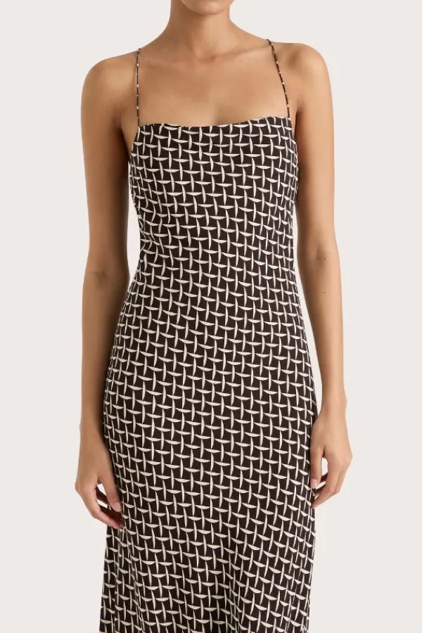 Dresses>Faithfull The Brand Lusia Midi Dress | Espresso Geo