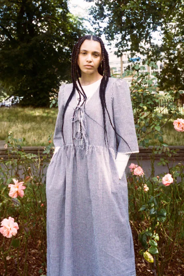 Dresses>Meadows Mahonia Dress | Navy Gingham