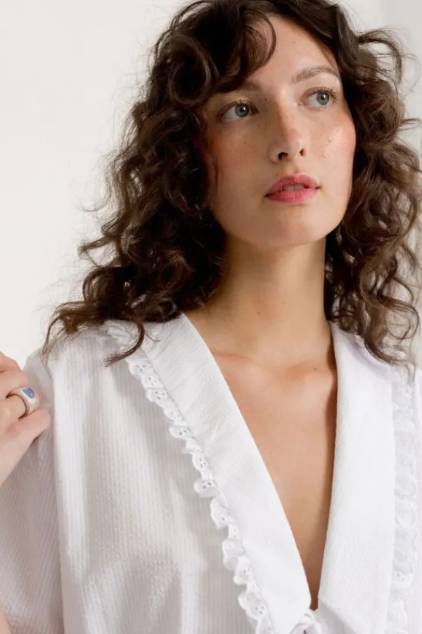 Tops>A Bronze Age Marinero Top | Solstice White