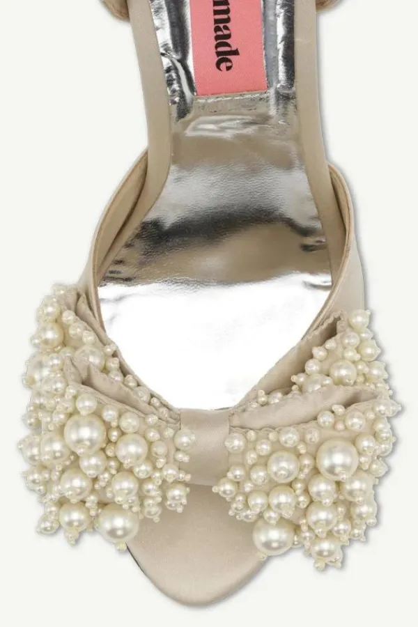 Bridal Accessories|Ready-to-wear Whites>Custommade Marita Pearl Heel | Oyster Gray