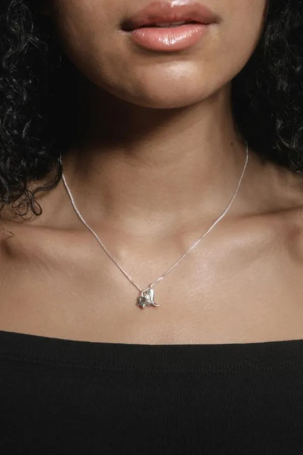 Jewelry>Wolf Circus Mini Cowboy Boot and Star Charm Necklace | Silver