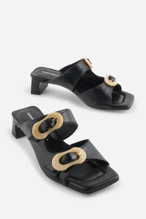 Shoes>Intentionally Blank Nora Leather Sandal | Black