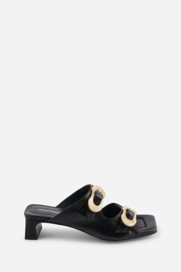 Shoes>Intentionally Blank Nora Leather Sandal | Black