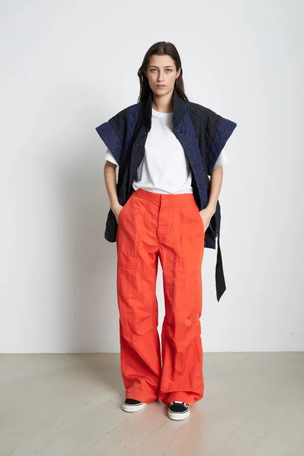 Tops>Stella Nova Quilted Waistcoat | Dark Striped