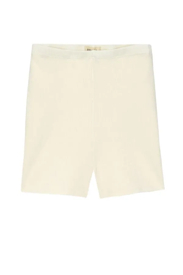 Bottoms>Donni Rib Boy Short | Creme