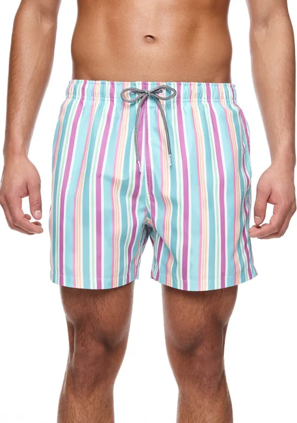 Swim|Accessories>Boardies Rock Stripe Mid Length Swim Shorts