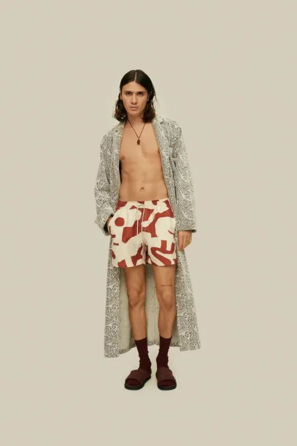 Accessories|Swim>OAS Russet Puzzlotec Swim Shorts