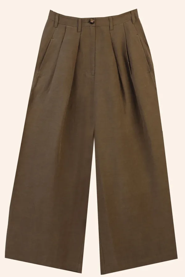 Bottoms>Meadows Sanne Trouser | Olive