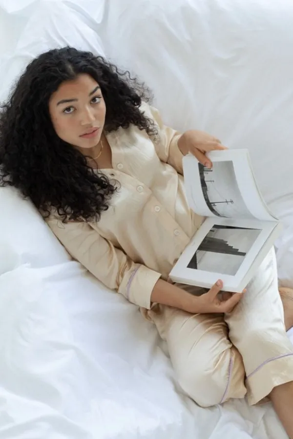Lingerie|Jumpsuits>Loversland x Soft Focus The PJ Jumpsuit | Pale Gold