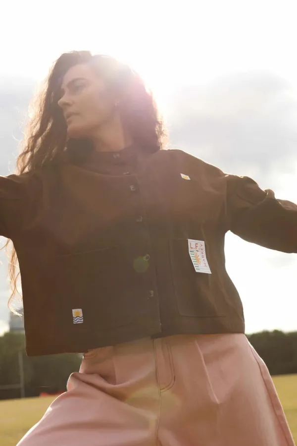 Tops>L.F.Markey Wide Chore Jacket | Coffee