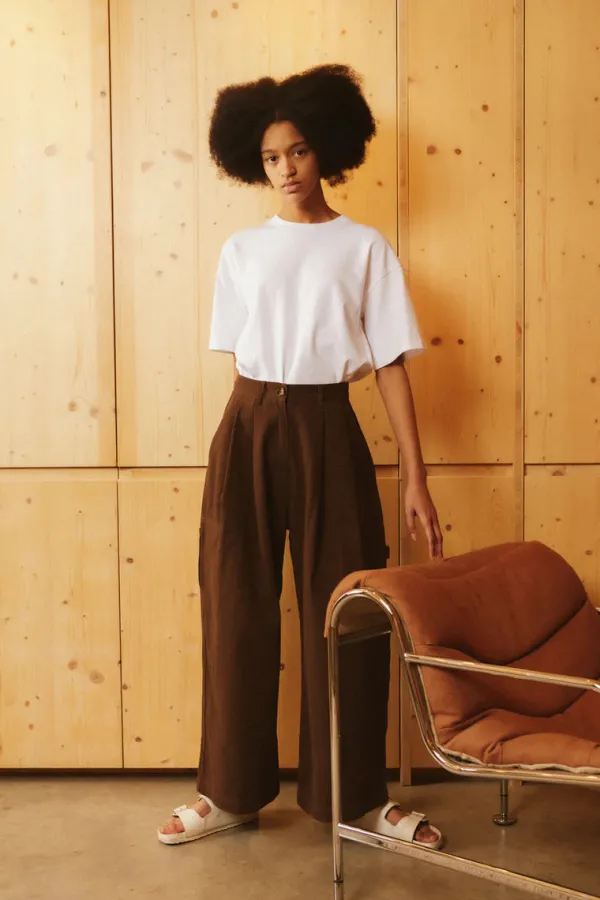 Bottoms>L.F.Markey Work Pant Trouser | Coffee
